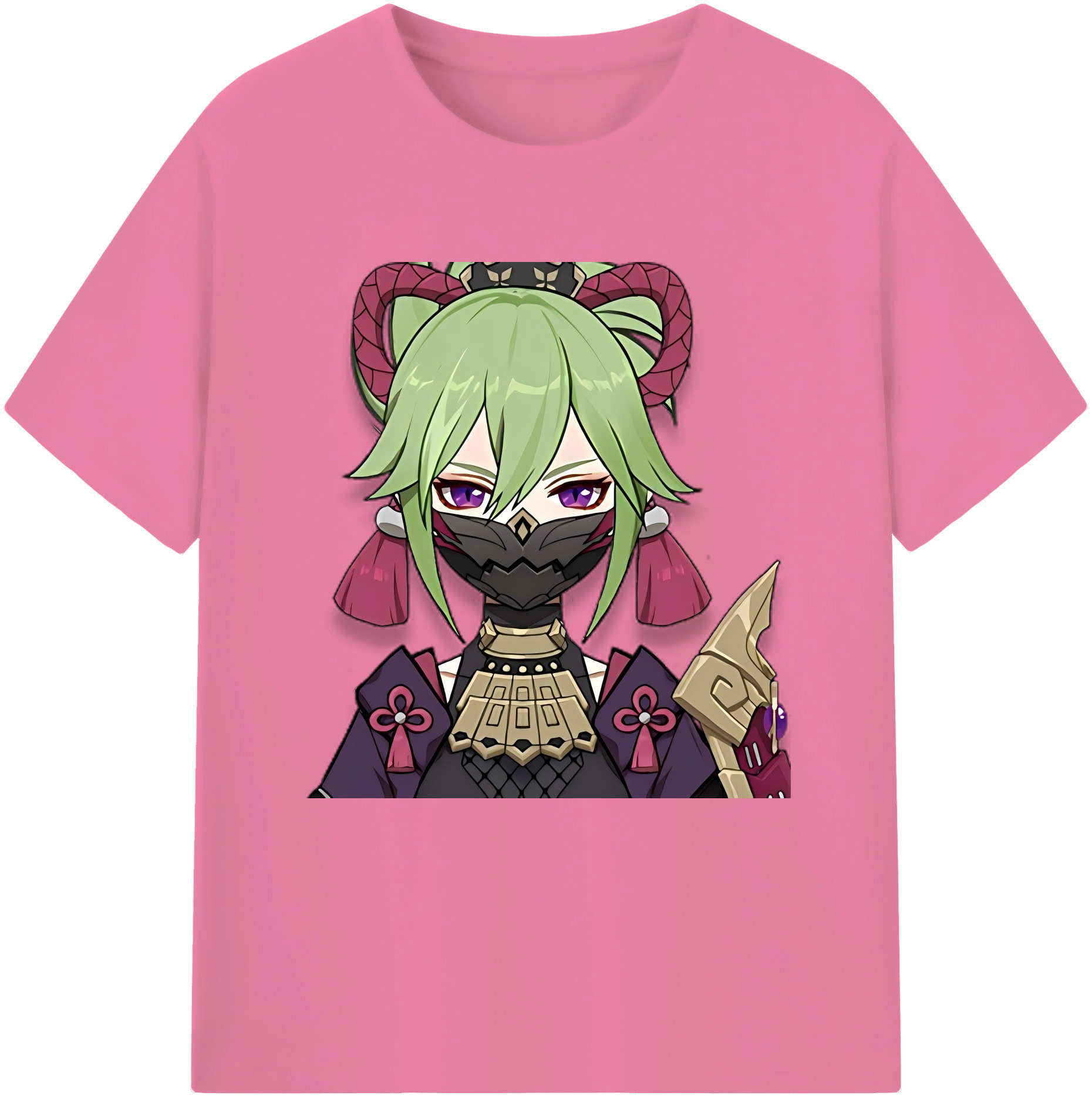 げんし神  久岐忍 くき しのぶ genshin Kuki Shinobu 綿100％半袖Tシャツ（フロントプリント）